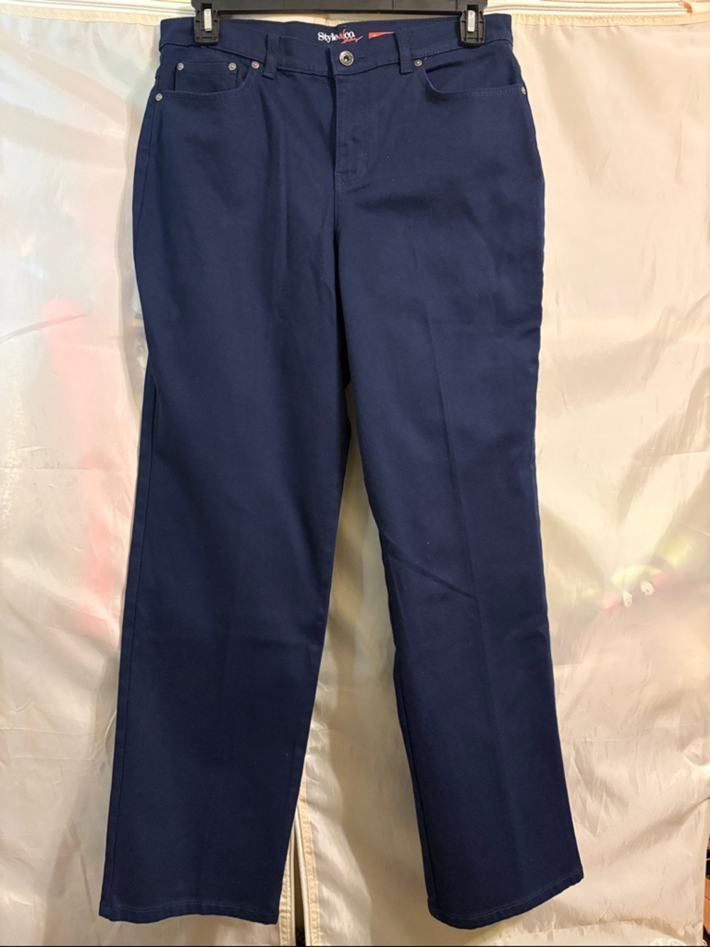 Style & Co. Women’s Navy Easy Fit Straight Leg Jeans
